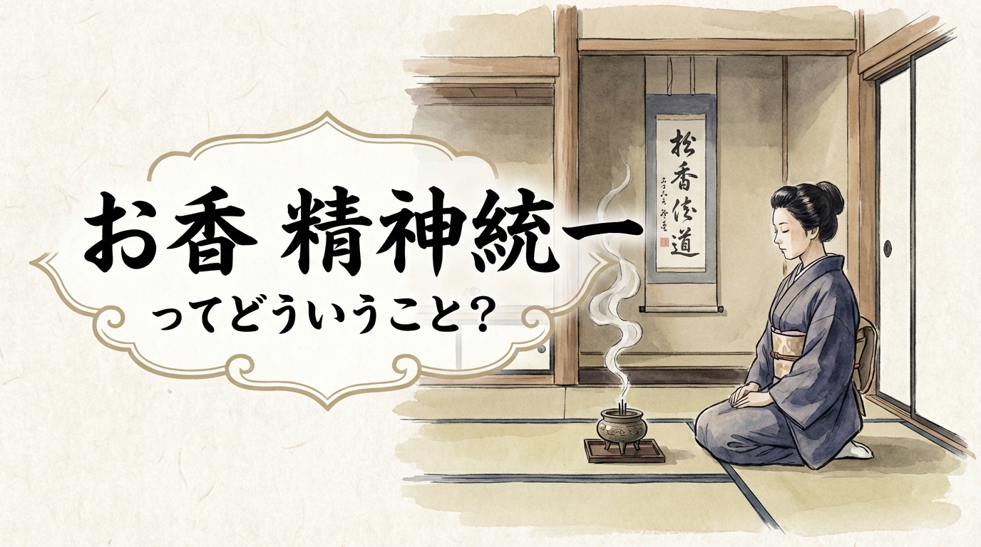 お香 精神統一ってどういうこと?