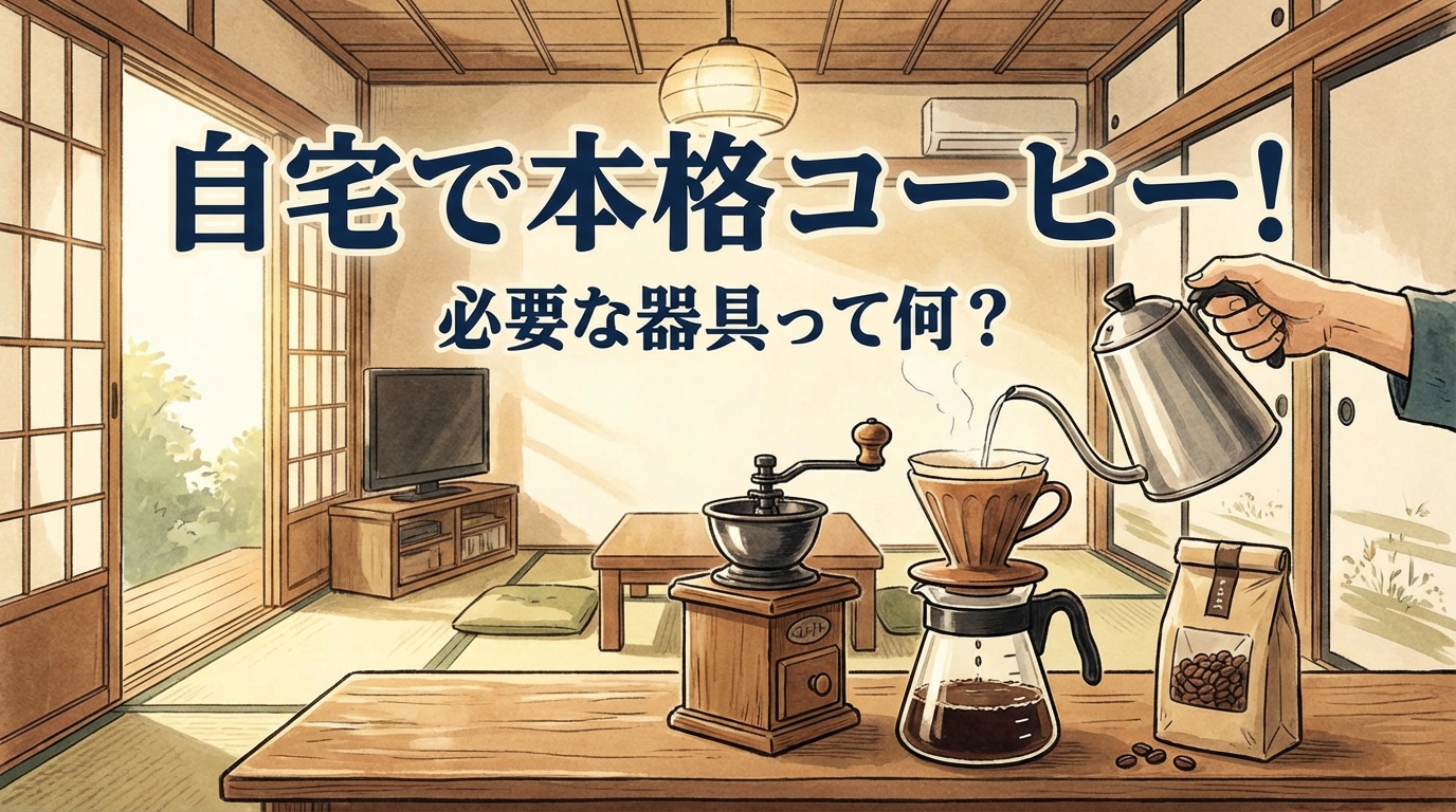 自宅で本格コーヒー！必要な器具って何？