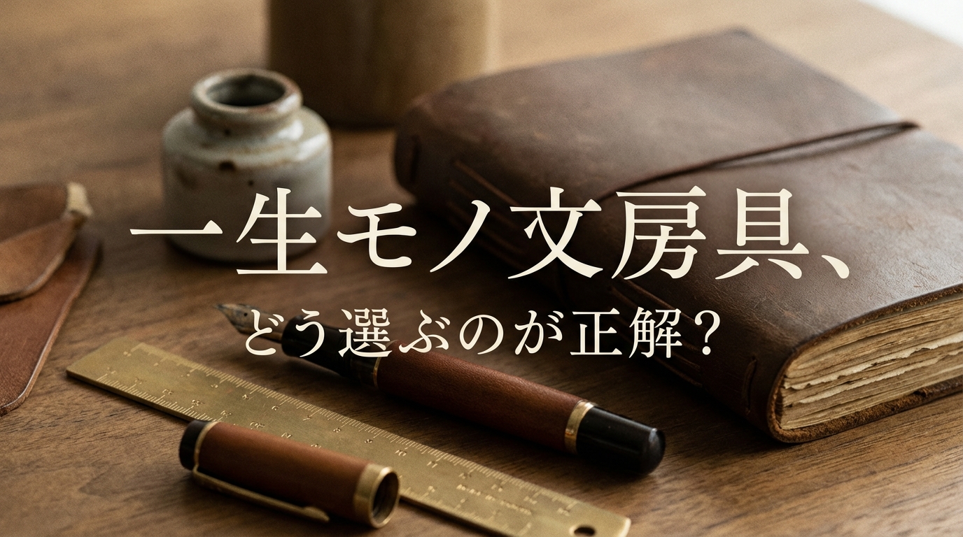 一生モノ 文房具、どう選ぶのが正解?