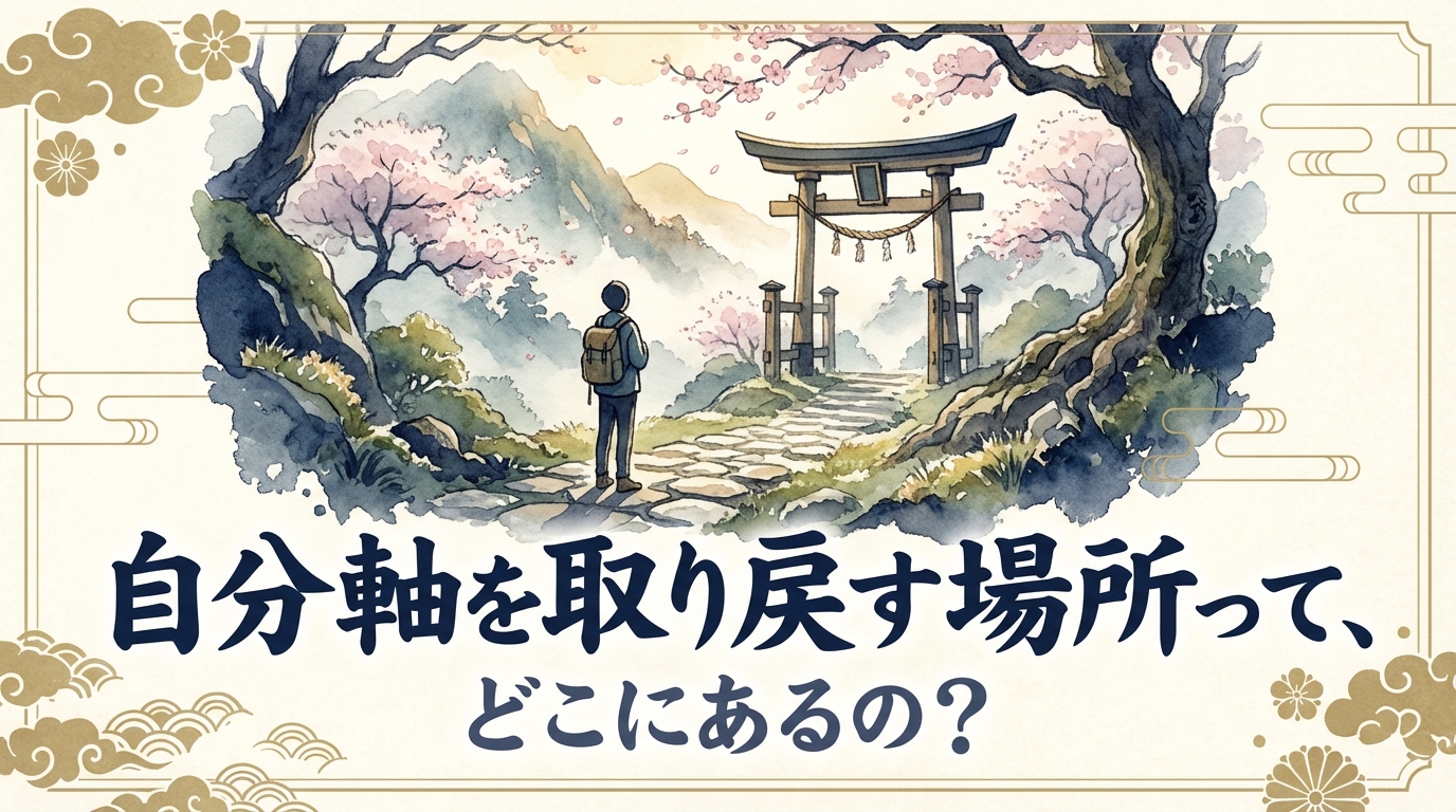 自分軸を取り戻す場所って、どこにあるの？