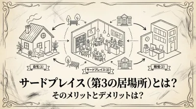 サードプレイス（第3の居場所）とは？そのメリットとデメリットは？