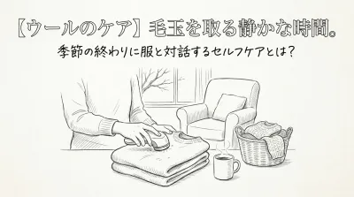 【ウールのケア】毛玉を取る静かな時間。季節の終わりに服と対話するセルフケアとは？