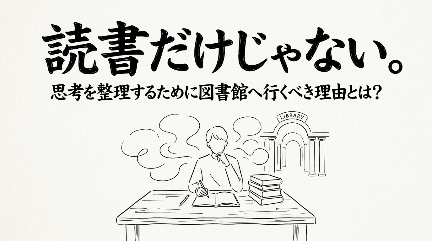 読書だけじゃない。思考を整理するために図書館へ行くべき理由とは？