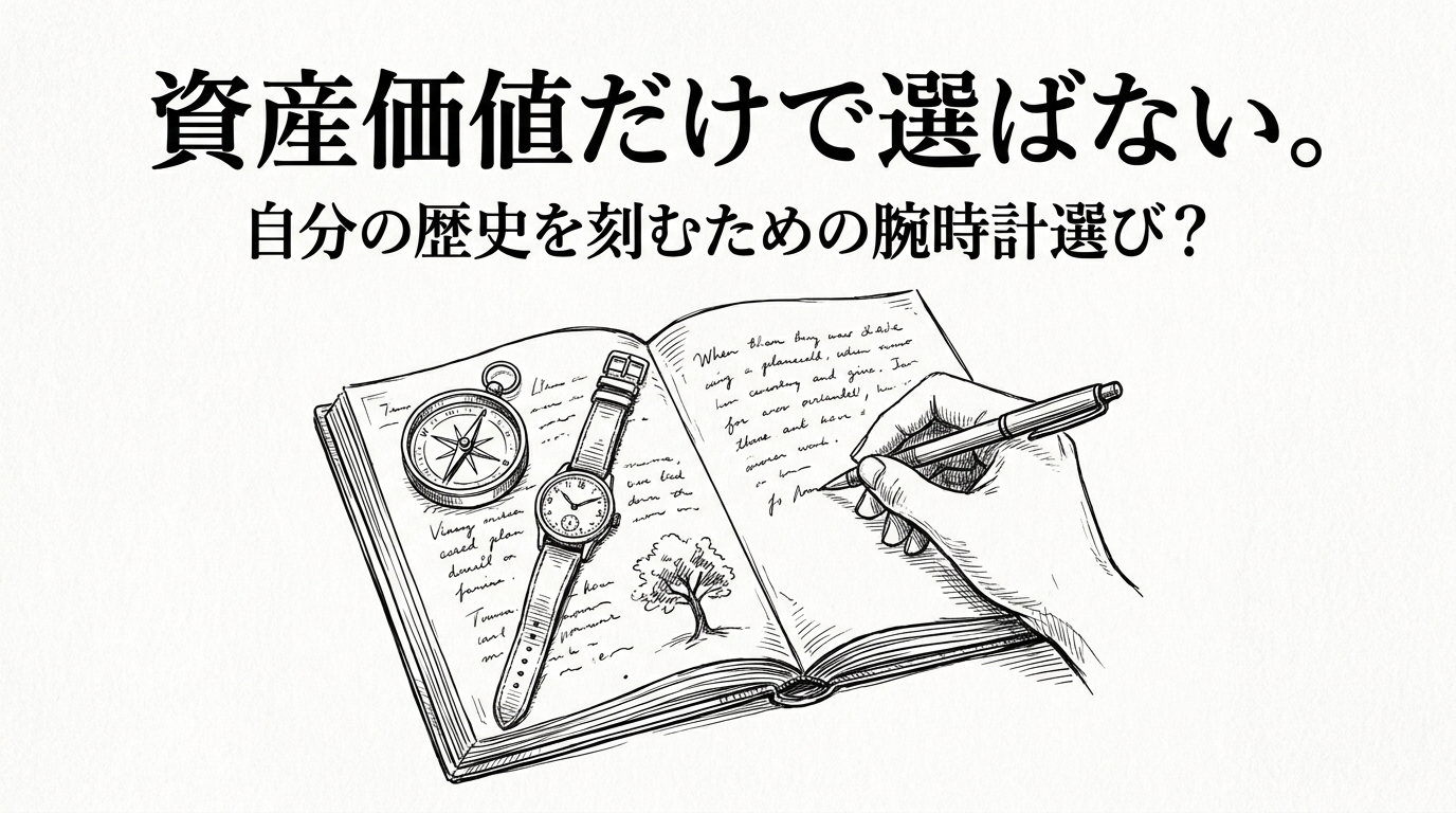 資産価値だけで選ばない。自分の歴史を刻むための腕時計選び？