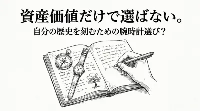 資産価値だけで選ばない。自分の歴史を刻むための腕時計選び？