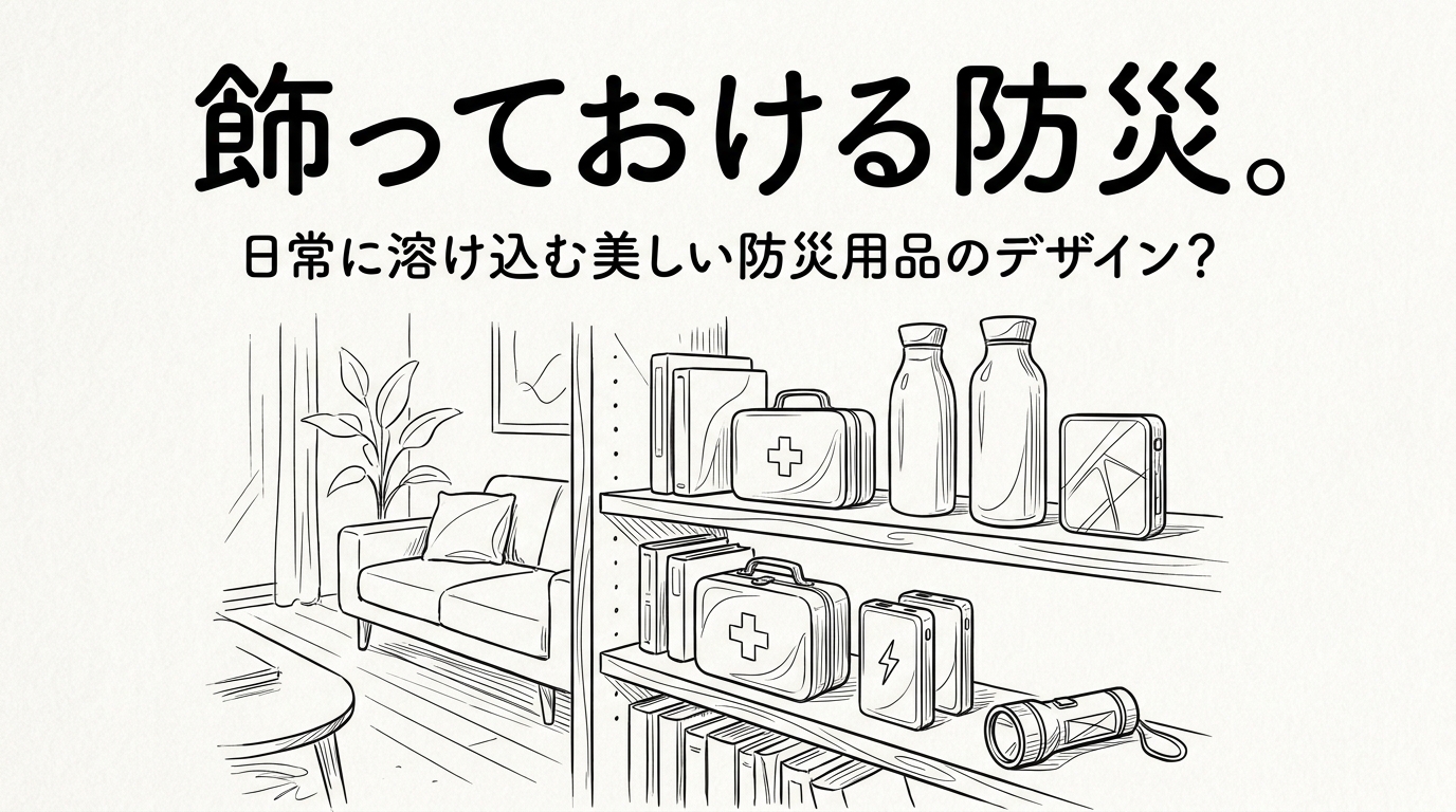 飾っておける防災。日常に溶け込む美しい防災用品のデザイン？