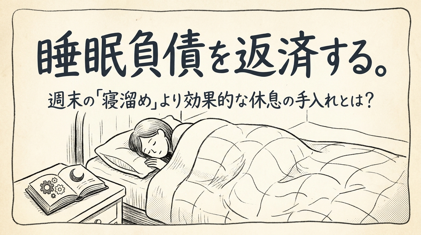 睡眠負債を返済する。週末の「寝溜め」より効果的な休息の手入れとは?