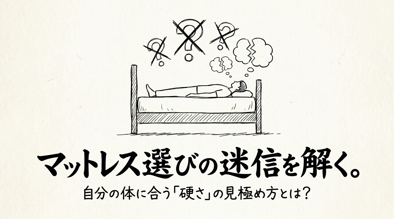 マットレス選びの迷信を解く。自分の体に合う「硬さ」の見極め方とは?