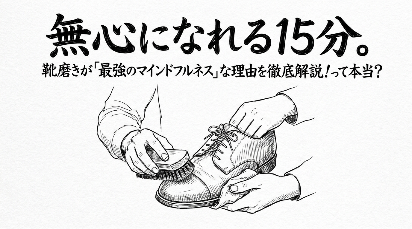 無心になれる15分。靴磨きが「最強のマインドフルネス」な理由を徹底解説!って本当?