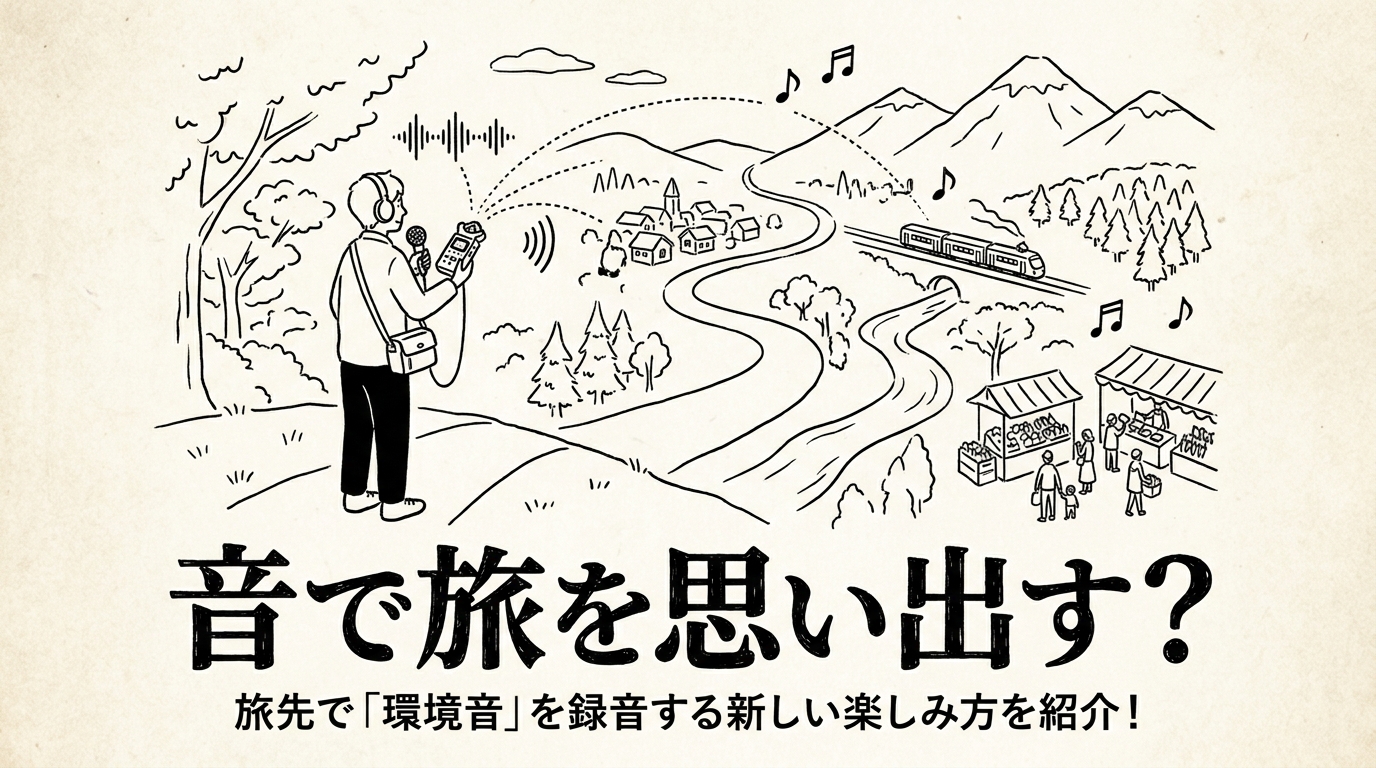 音で旅を思い出す?旅先で「環境音」を録音する新しい楽しみ方を紹介!