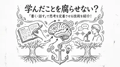 学んだことを腐らせない？「書く・話す」で思考を定着させる技術を紹介！