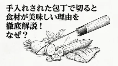 手入れされた包丁で切ると食材が美味しい理由を徹底解説！なぜ？