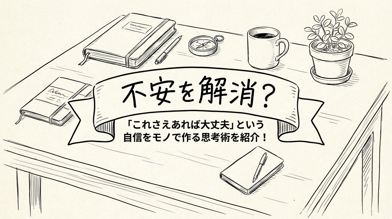 不安を解消？「これさえあれば大丈夫」という自信をモノで作る思考術を紹介！