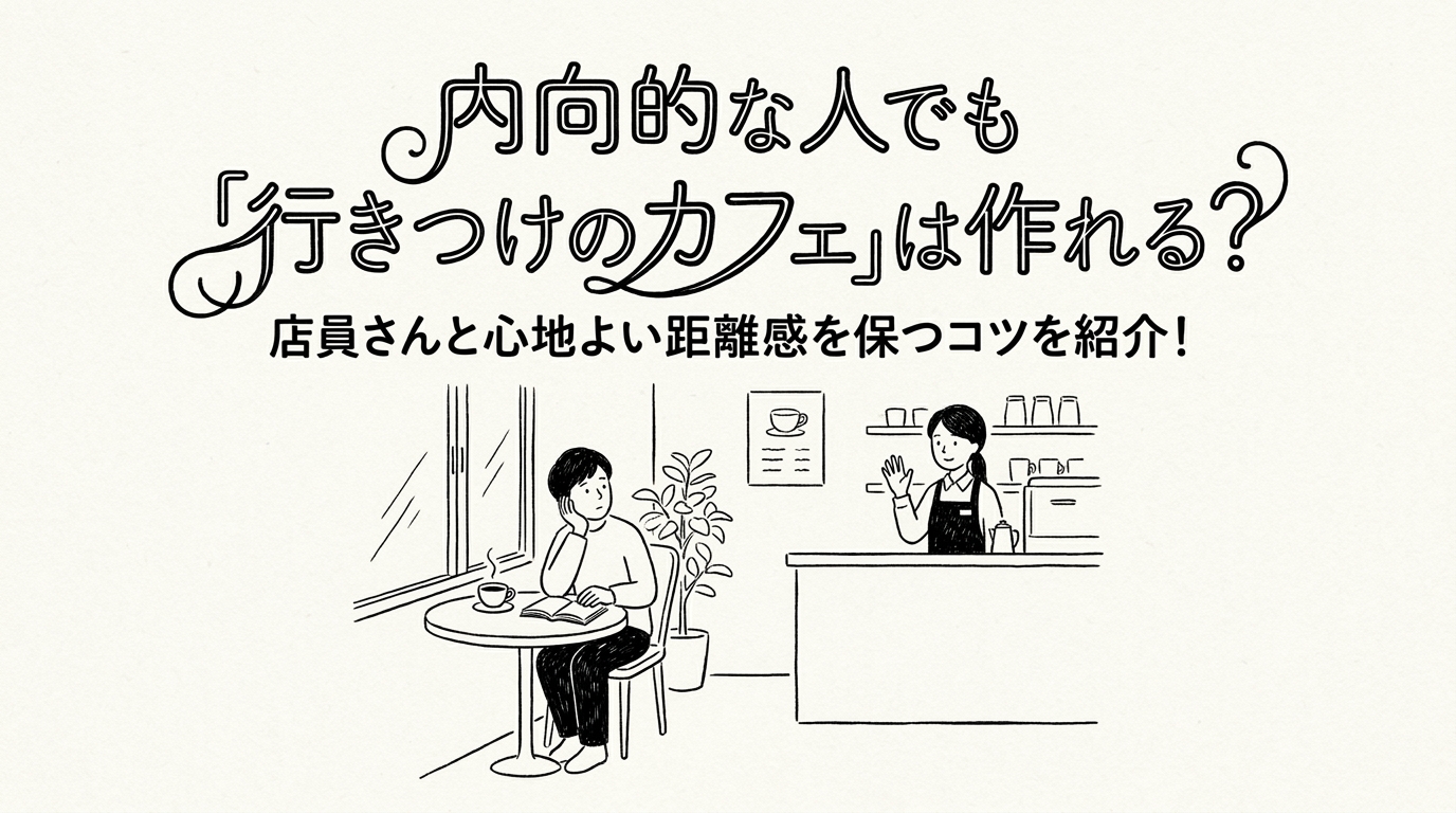 内向的な人でも「行きつけのカフェ」は作れる？店員さんと心地よい距離感を保つコツを紹介！