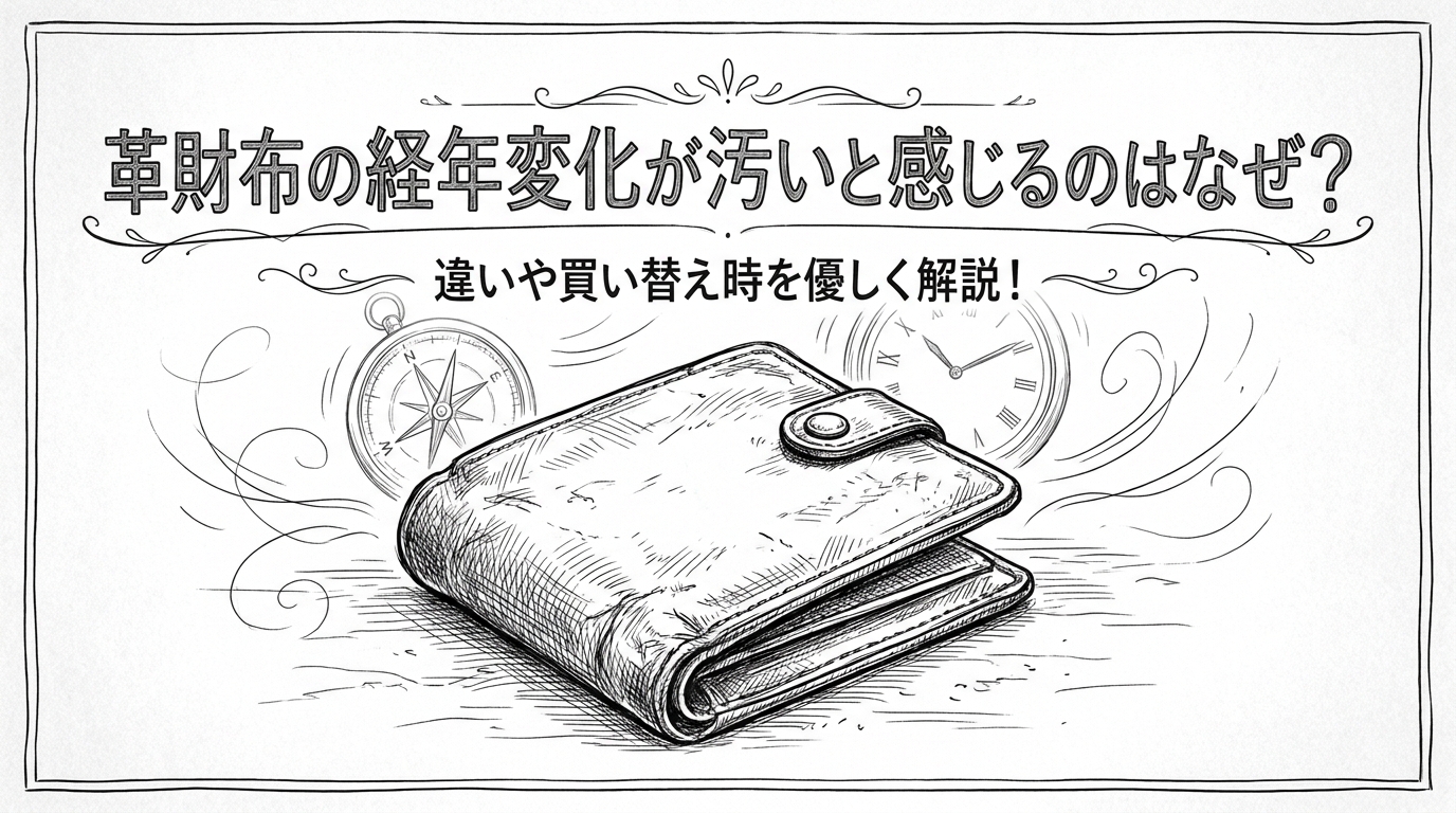 革財布の経年変化が汚いと感じるのはなぜ？違いや買い替え時を優しく解説！