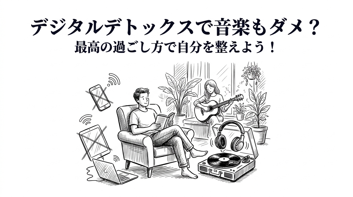 デジタルデトックスで音楽もダメ？最高の過ごし方で自分を整えよう！