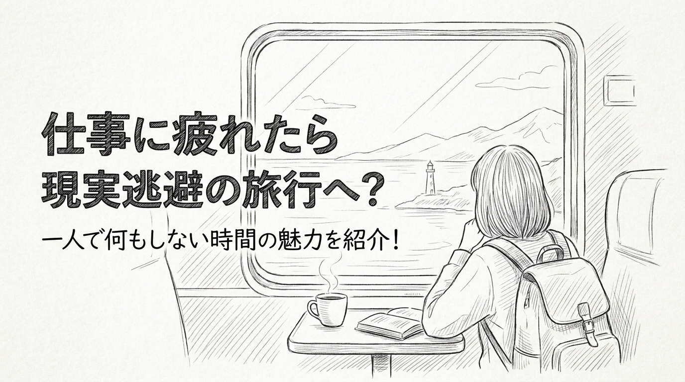 仕事に疲れたら現実逃避の旅行へ？一人で何もしない時間の魅力を紹介！