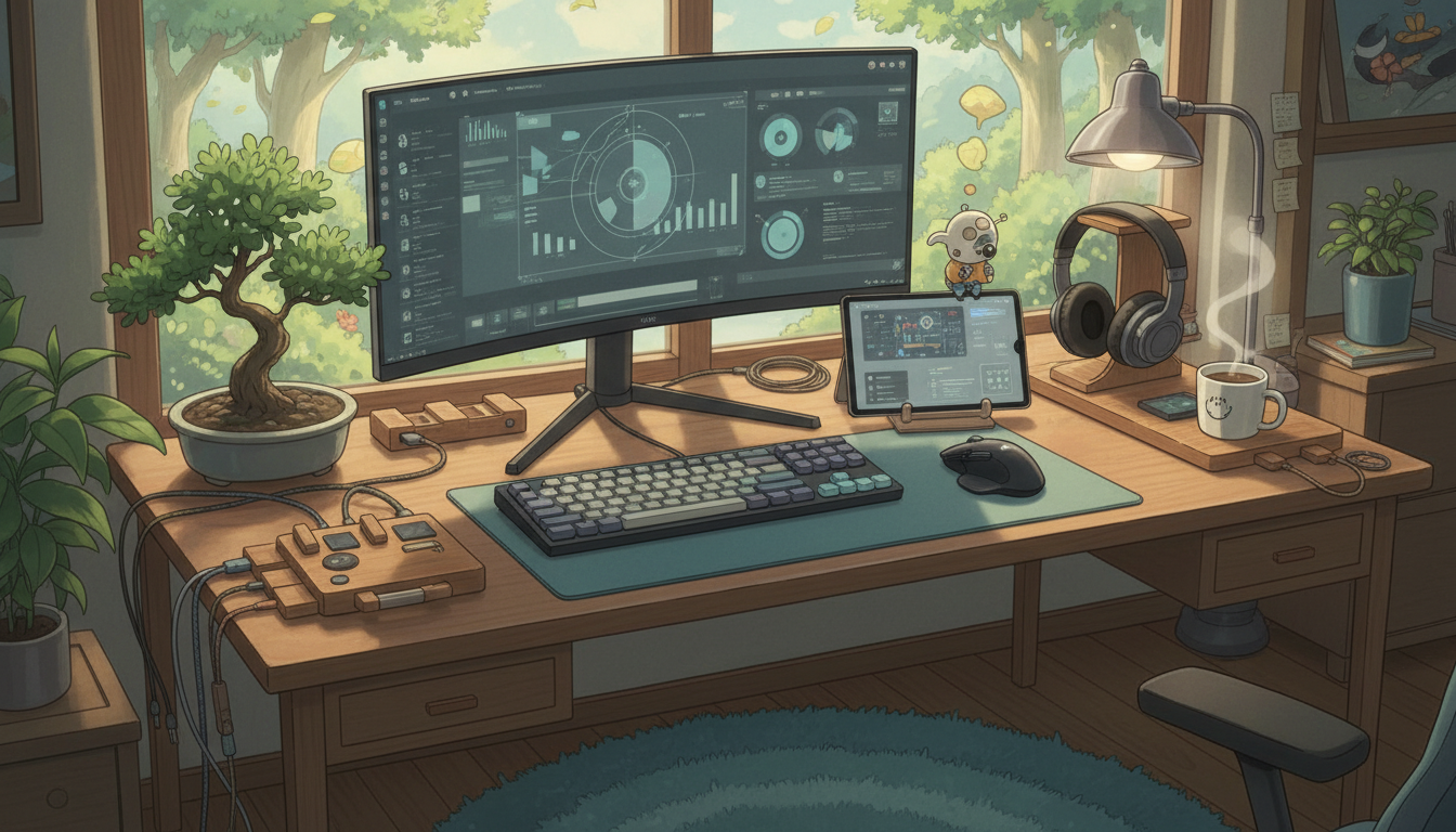 理想のデスク環境を構築するガジェットたち