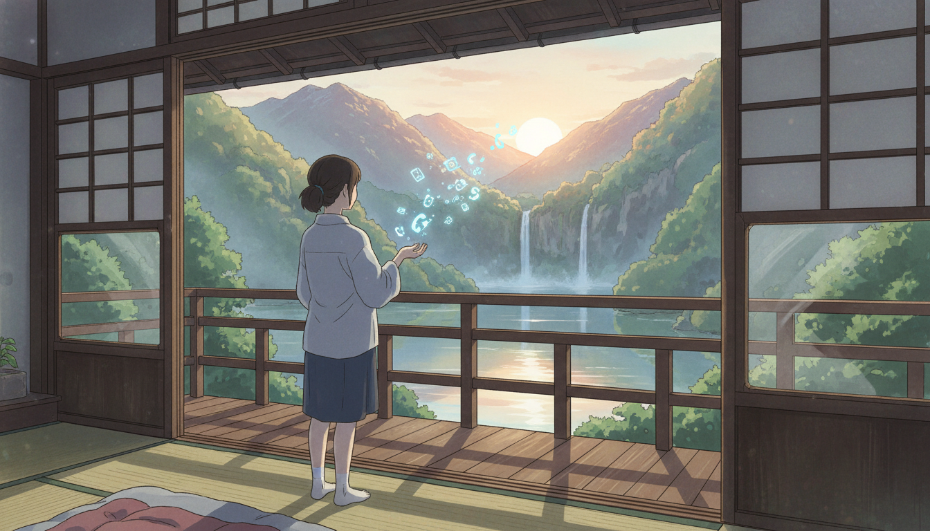 デジタルデトックス宿泊で、新しい自分に出会う旅へ