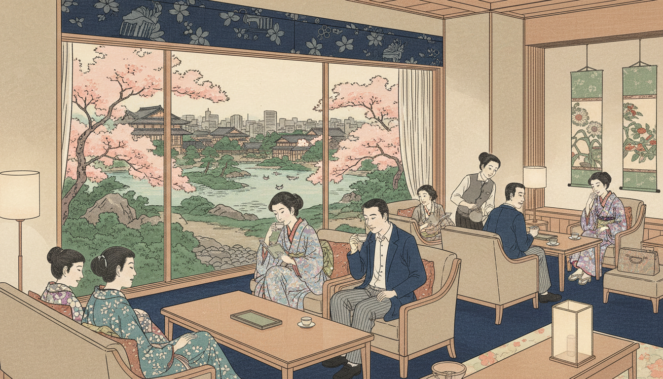 ホテルラウンジは宿泊者以外でも利用できる場所が多いんです