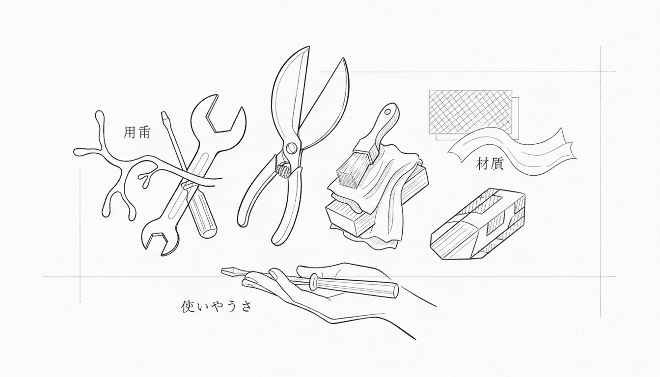 なぜ「用途」「材質」「使いやすさ」が大切なの？