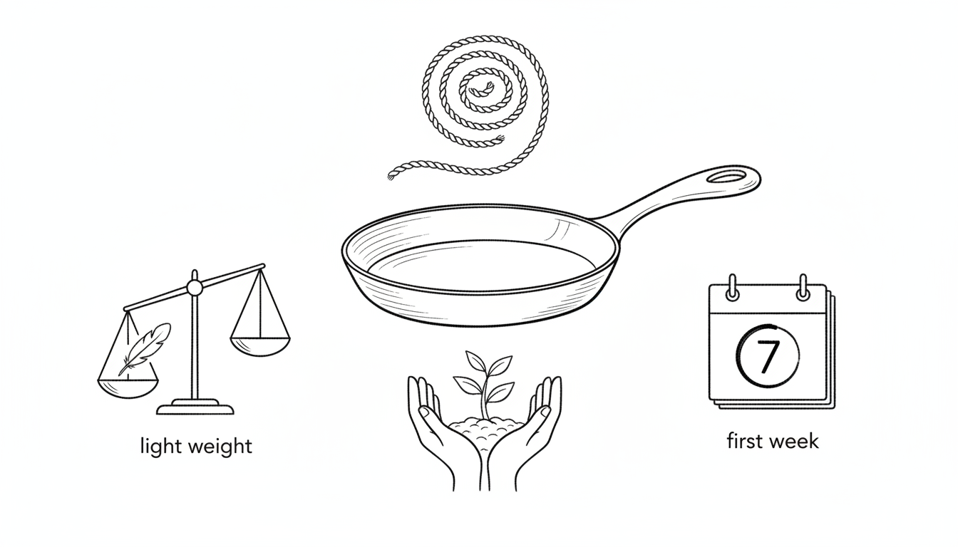 初心者さんでも挫折しないためには「無理のない重さ」と「最初の1週間の習慣」が何より大切です