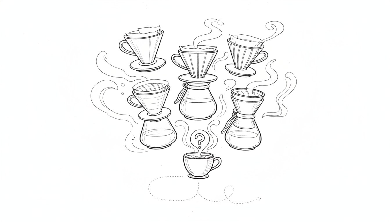 自分好みの味に出会うための具体的なドリッパー選び