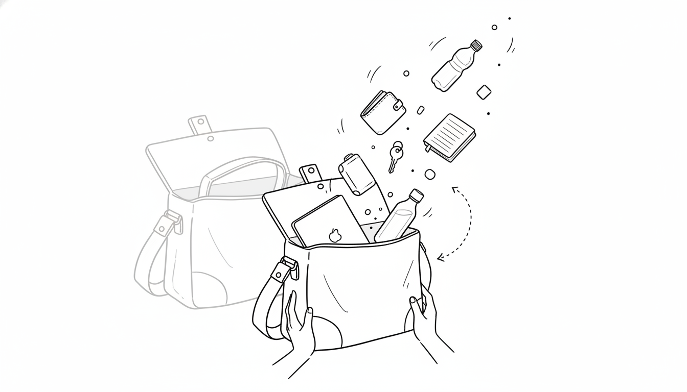 荷物をすべて出す習慣がバッグを救う