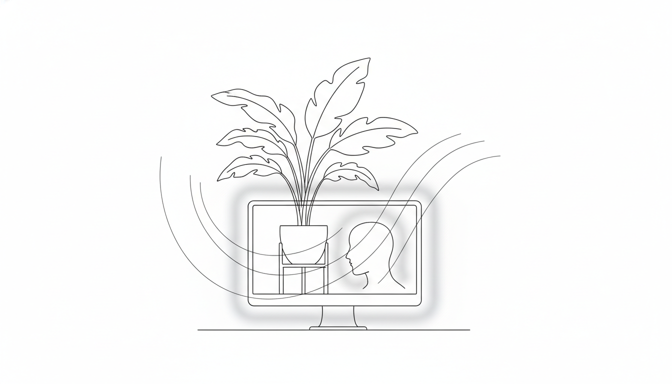 なぜ植物が「画面越しの印象」をこれほどまでに優しくするのでしょうか？