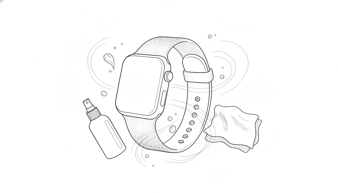 Apple Watchのスポーツバンドは基本的にアルコール消毒も水洗いもOKなんです