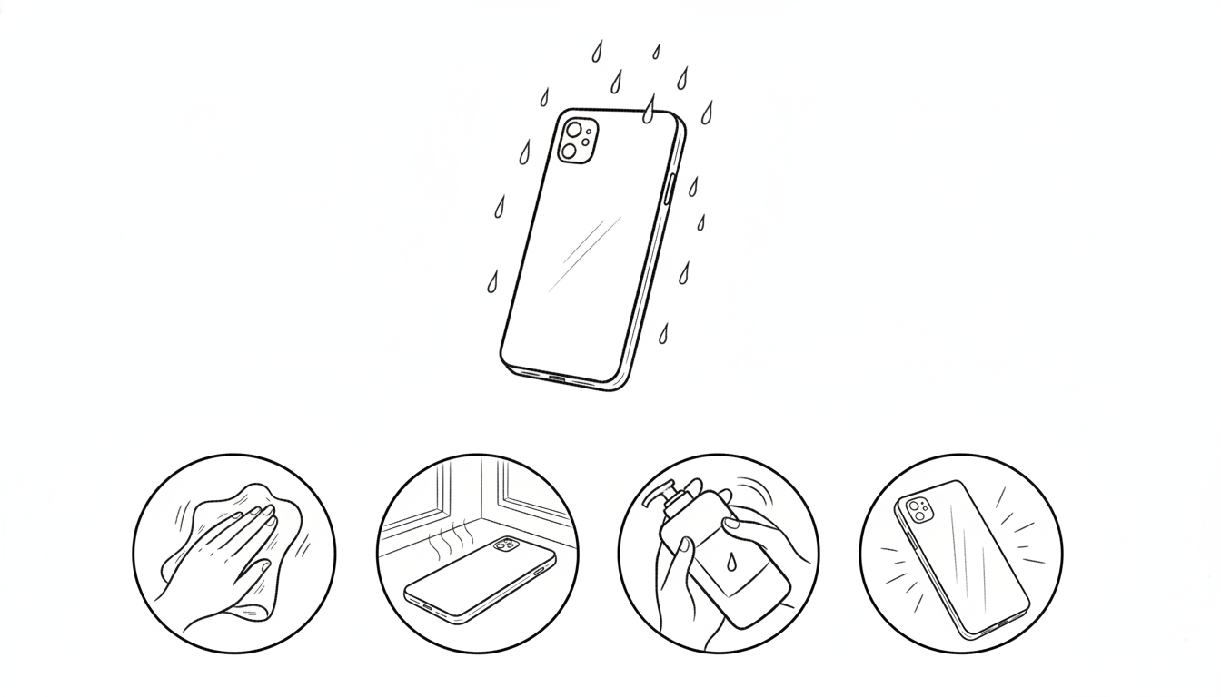 水濡れから復活させるための具体的で正しい4つの手順