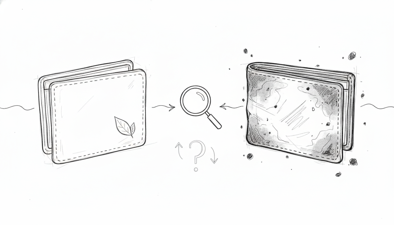 あなたの財布はどっち？見分けるための3つの具体例